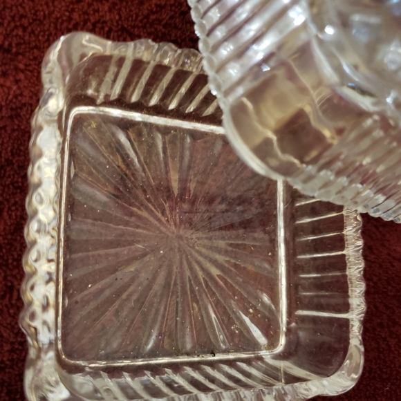 Vintage Lead Crystal Yugoslavia Bow Tie Trinket Box - Picture 7 of 10